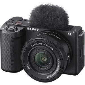 Sony Alpha ZVE10M2K 26 MP Interchangeable Lens Mirrorless Vlog Camera for Creators (16-50mm Power Zoom Lens) | APS-C Sensor | 4K 60p with 10bit 4:2:2 Recording - (Black)